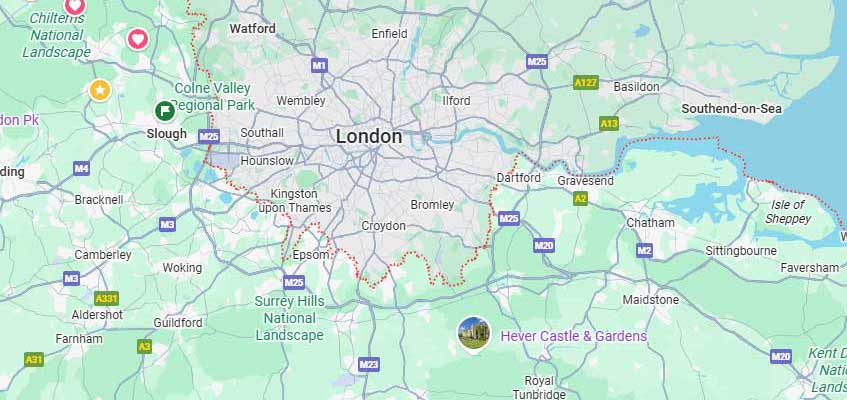 skyline radius map
